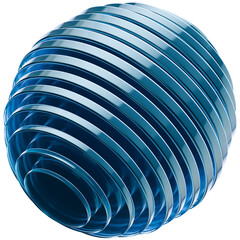Obraz premium 3D illustration Sliced Ball Abstract Shape