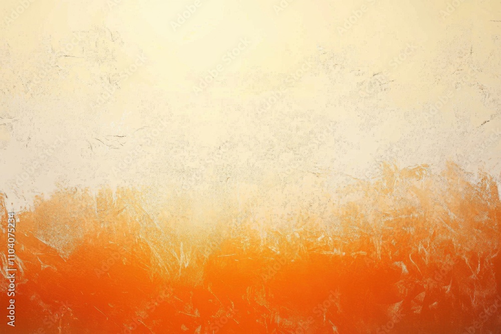 Poster abstract texture featuring a warm gradient of orange and cream tones, creating a serene and inviting