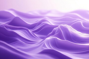 Fototapeta premium Abstract purple waves create a dreamy landscape of flowing textures and serene gradients.
