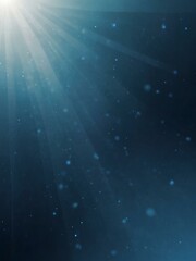 Abstract blue background with soft rays.