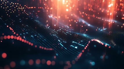 Futuristic technology web background with soft gradients and interconnected AI-inspired lines