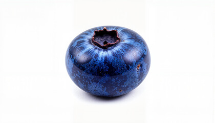 Obraz premium Isolated item on white background of a single blueberry