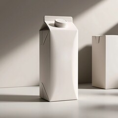 white milk carton packaging