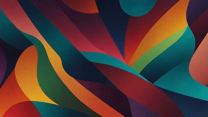 Obraz premium Abstract colorful shapes creating dynamic patterns.