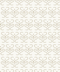 Geometric seamless gold and white pattern