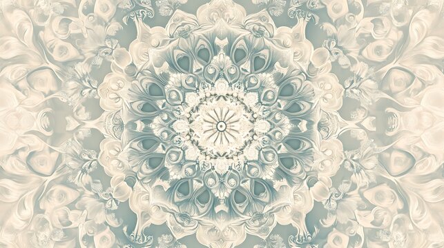 Elegant banner featuring intricate patterns with soft, muted tones
