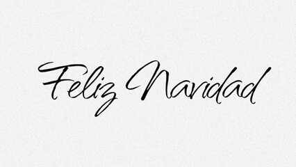 Feliz Navidad spanish Merry Christmas Modern calligraphy lettering on sticker for season greetings. Vector background