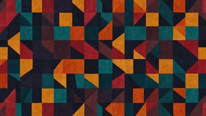 Abstract geometric pattern in bold colors, creating a modern visual effect.