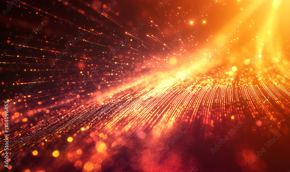 Poster dynamic light trails captured at night abstract photography colorful environment artistic viewpoint 