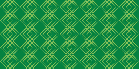 Geometric Green Diamond Pattern