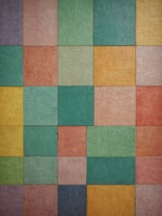Fototapeta premium Abstract geometric pattern with pastel squares.