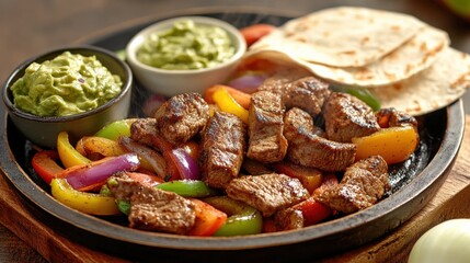 Sizzling Beef Fajitas with Fresh Sides