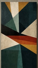 Fototapeta premium Abstract geometric wall art.
