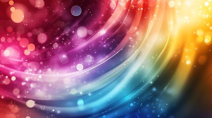 Bright background with dynamic shapes and high-energy color combinations