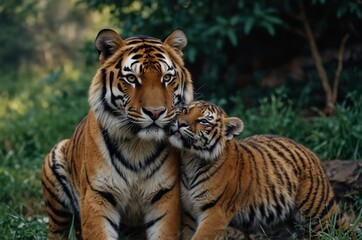 Heartwarming Connection Between a Tiger and a Child in Nature