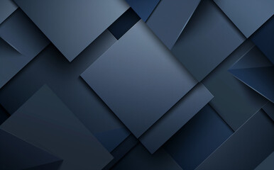 A dark blue and grey abstract background with square shapes