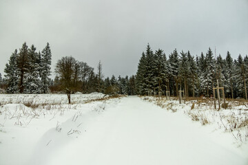 Eine winterliche Wanderung zum Bahnhof Rennsteig im verschneiten Thüringer Wald - Schmiedefeld -...