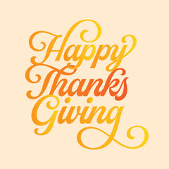 Thanksgiving Banner, Happy Thanksgiving, Thanksgiving Sign, Happy Thanksgiving Sign, Greeting Card, Vector Illustration