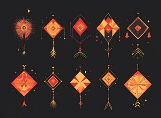 Happy Makar Sankranti Festival Background