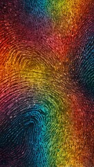 Obraz premium Abstract multi-colored fingerprint texture.