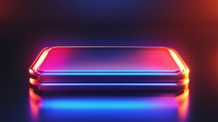 Gradient-themed 3D sale concept with smooth transitions and futuristic design