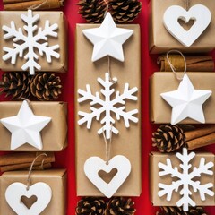 Fototapeta premium christmas gingerbread cookies and gingerbread
