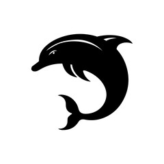 silhouette of a dolphin