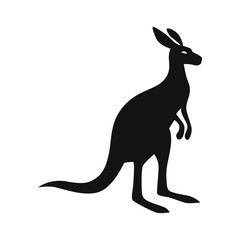 kangaroo vector silhouette