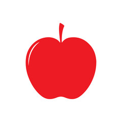 red apple isolated on white