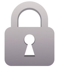 Locked security icon transparent background