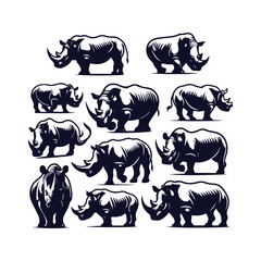 Animal Silhouettes Vector Collection