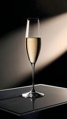 Luxurious glass of champagne
