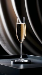 Luxurious glass of champagne