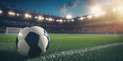 Obraz premium High Energy Football Field for Game-Day Promotions