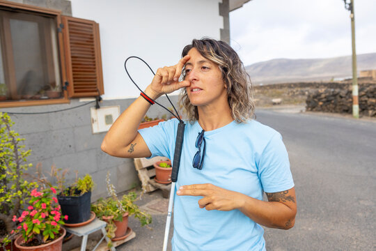 A resilient woman navigating life with determination