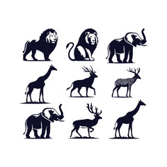 Animal Silhouettes Vector Collection