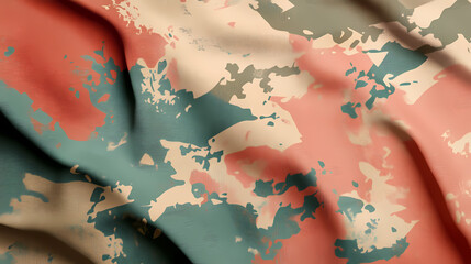 Minimalist design of a folded military flag with soft, muted colors, symbolic and elegant. Symbolic. Illustration