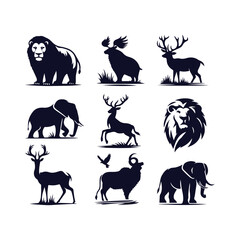Animal Silhouettes Vector Collection