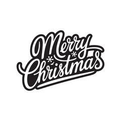 Christmas day typography vector arts and design