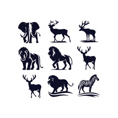 Animal Silhouettes Vector Collection