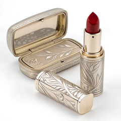 Vintage Lipstick Case - Classic Retro Lipstick Holder with Elegant Design