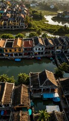 Obraz premium Aerial view of Hoi An, Vietnam.
