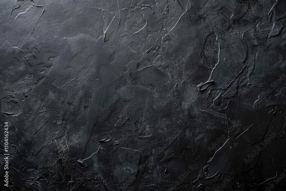 Poster a textured black surface with subtle variations, ideal for backgrounds or artistic use.