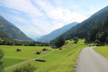 Cycling route close to Pfunds, Tyrol Inntal - Cycling the transalpine route Via Claudia Augusta