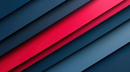 Obraz premium Modern Dark Angular Blocks with Pink Accents