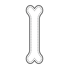 Human anatomical bone art illustration .