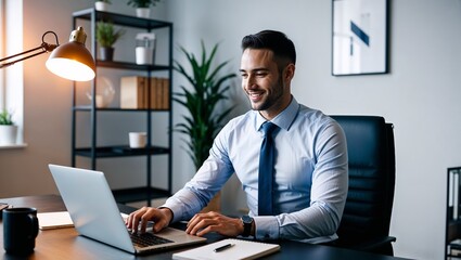 businessman working in office