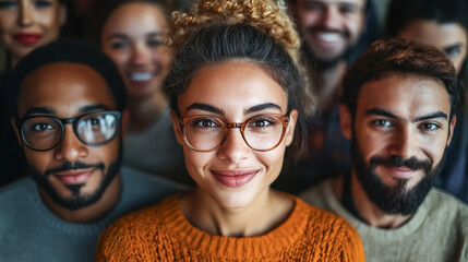 Obraz premium Embracing Diversity, Groups of People of different nationalities, ethnicity.