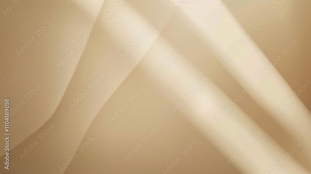Poster soft, flowing textures in warm tones create a serene and calming visual atmosphere.
