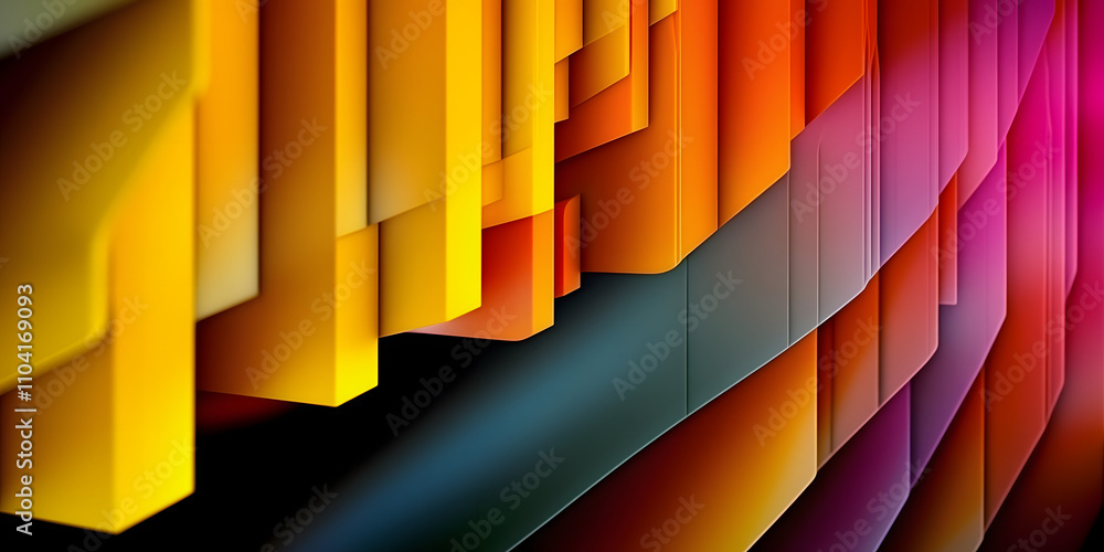 Poster abstract geometric colorful dynamic illustration pattern background